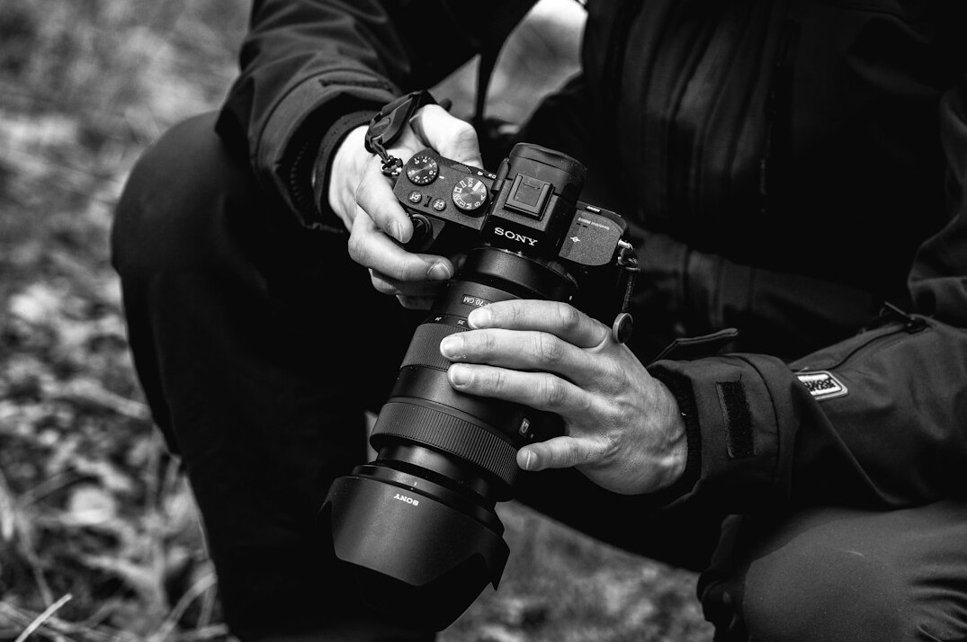 documentary photographer with camera